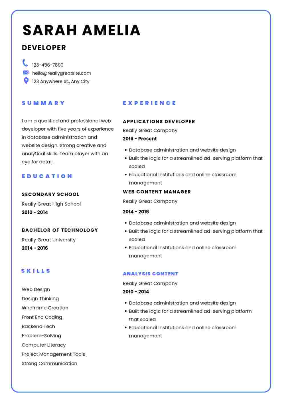 Resume 2